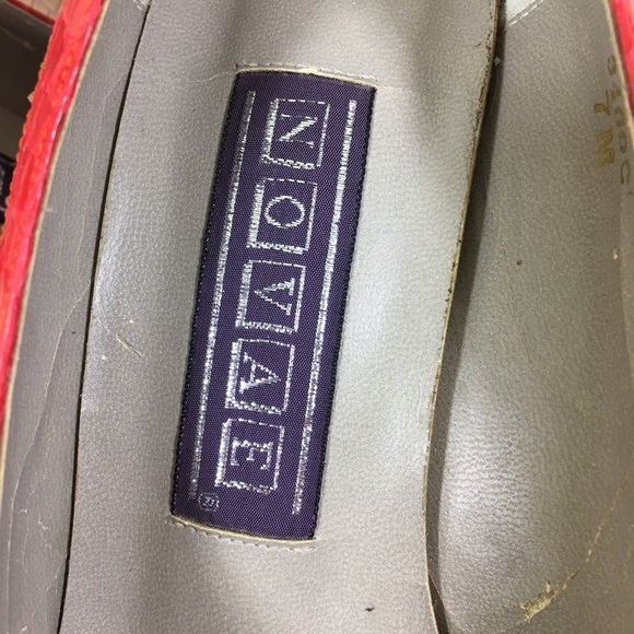 80s Vintage Womens Red Cobra Snake Skin Heels 7 - Picture 6 of 8